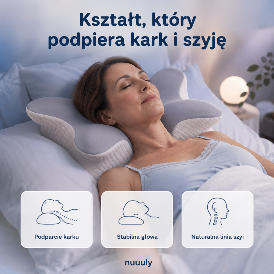 Kształt, który obejmuje kark i barki