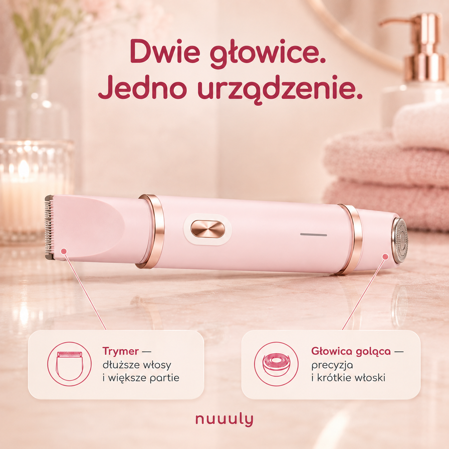 Dwie głowice. Jedno urządzenie.