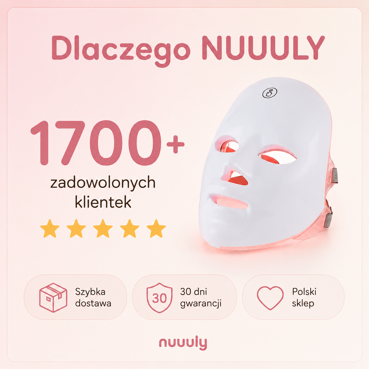 Maska LED Lumio - Codzienny kwadrans dla Twojej skóry