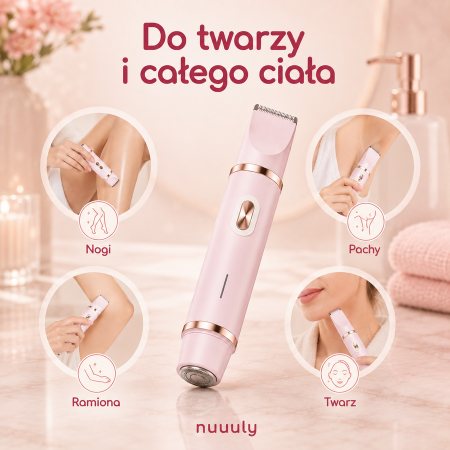 Twarz, nogi, pachy, bikini