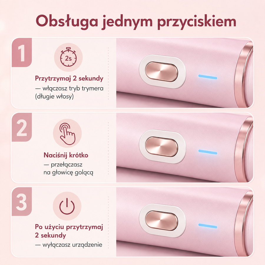 Prosta obsługa jednym przyciskiem