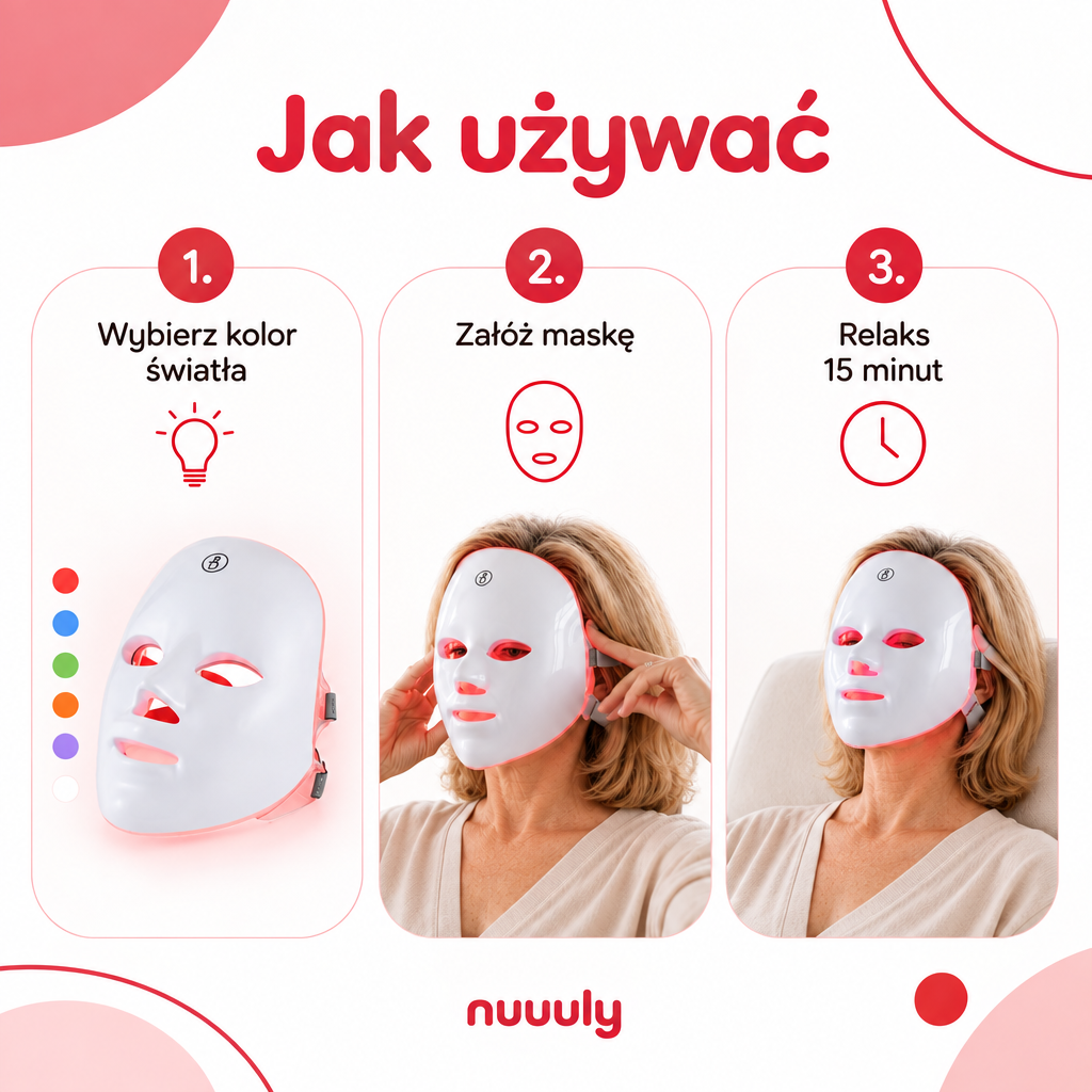 Maska LED Lumio - Codzienny kwadrans dla Twojej skóry
