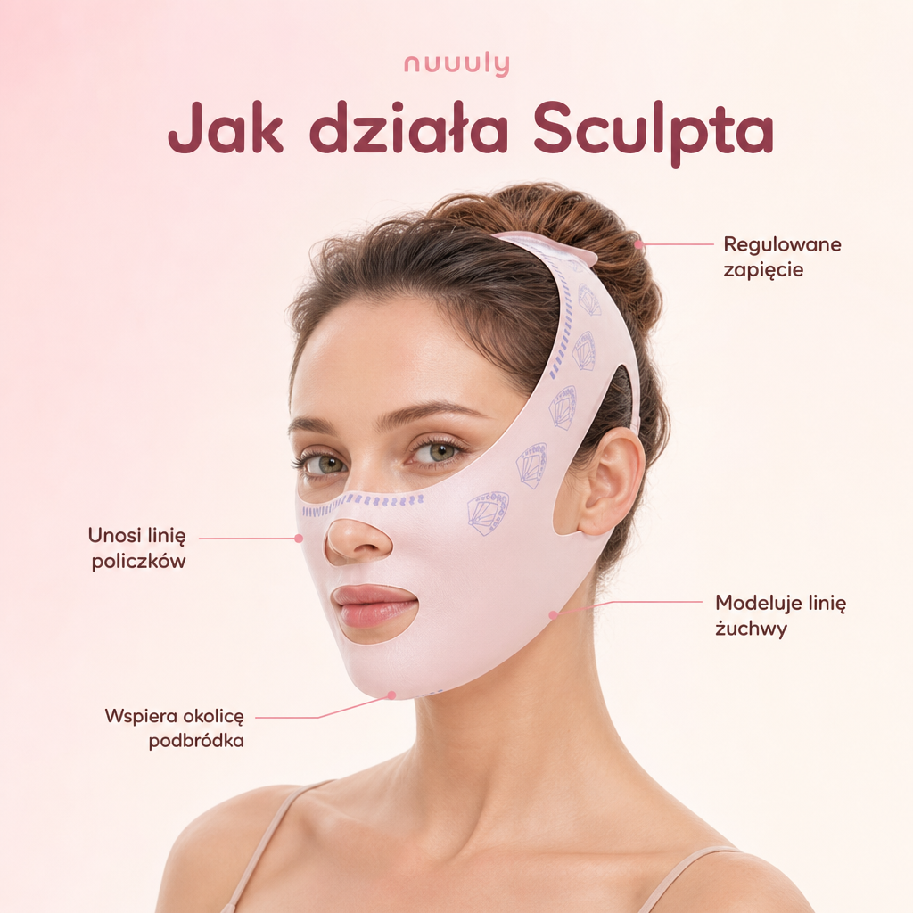 Sculpta – Opaska na owal twarzy · Koreański rytuał pielęgnacyjny V‑line