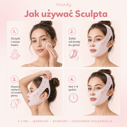 Sculpta – Opaska na owal twarzy · Koreański rytuał pielęgnacyjny V‑line