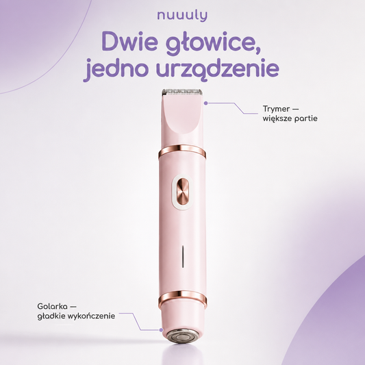 Velura – Elektryczna golarka i trymer 2 w 1 dla kobiet · Wodoodporna, bezprzewodowa