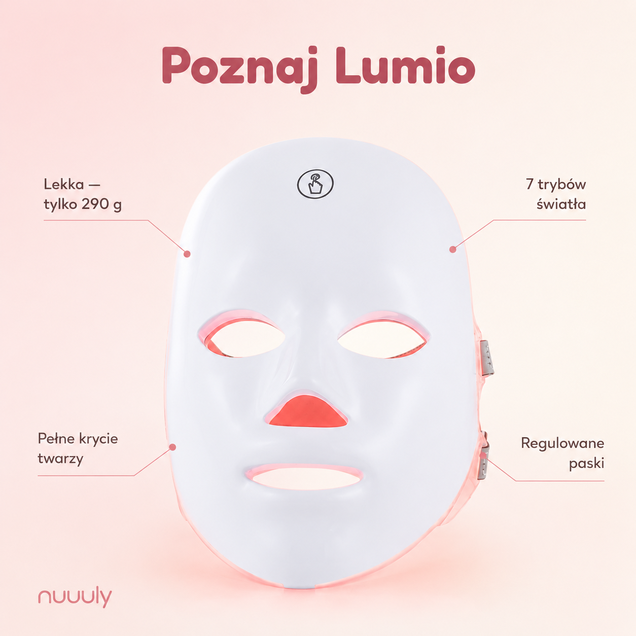 Maska LED Lumio - Codzienny kwadrans dla Twojej skóry