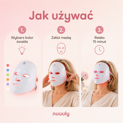 Maska LED Lumio - Codzienny kwadrans dla Twojej skóry